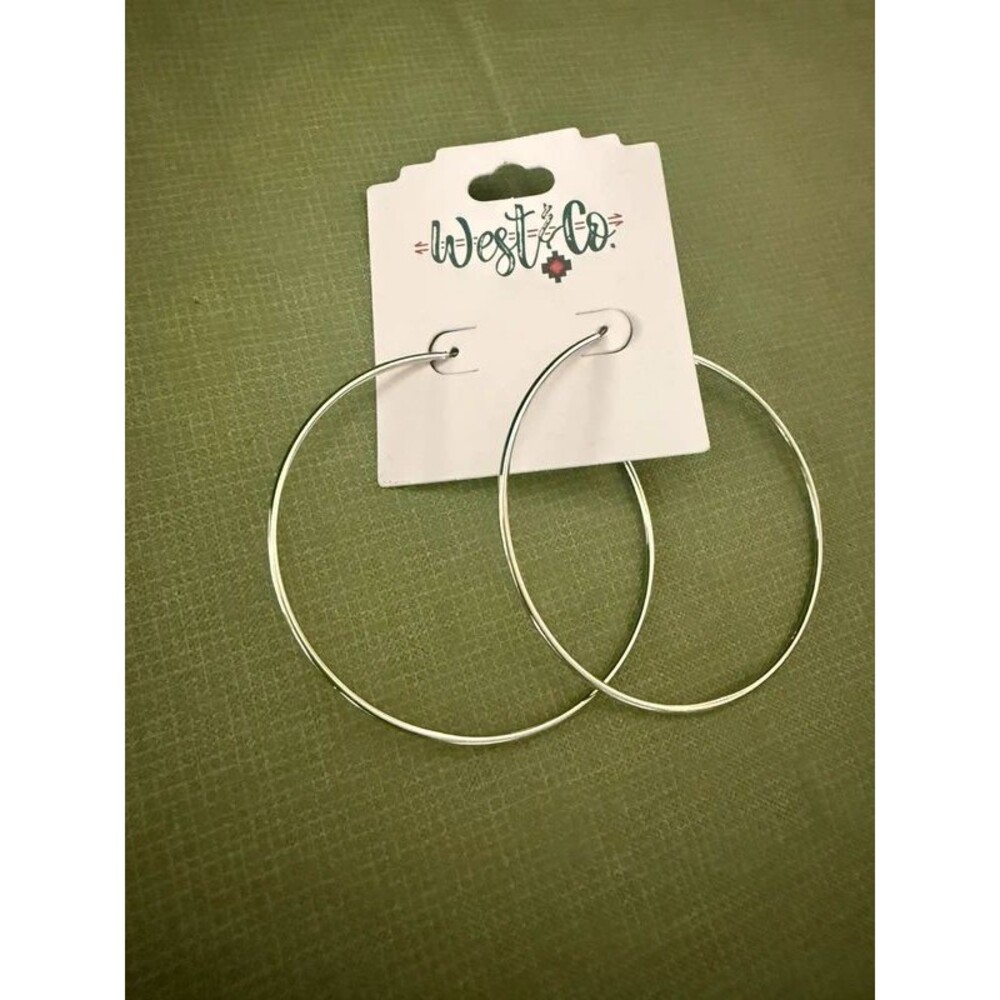 3 Inch Hoop Earrings